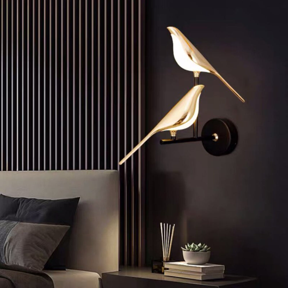 Bird Wall Lamp LED Nature-Inspired Sconce Lighting for Home Decor 4