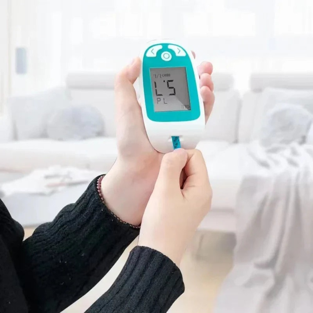 Blood Cholesterol Glucose Monitor Kit Home Testing