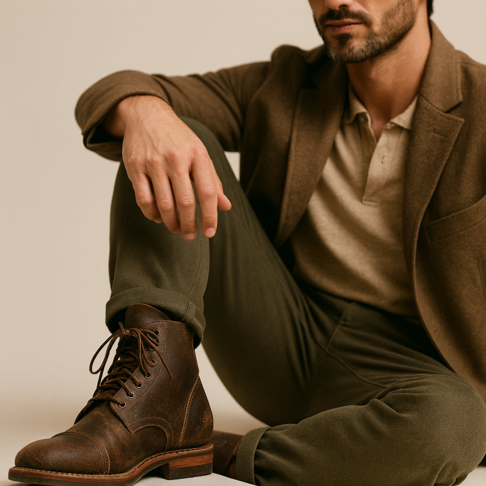 Men's Work Leather Boots – Ankle Durable