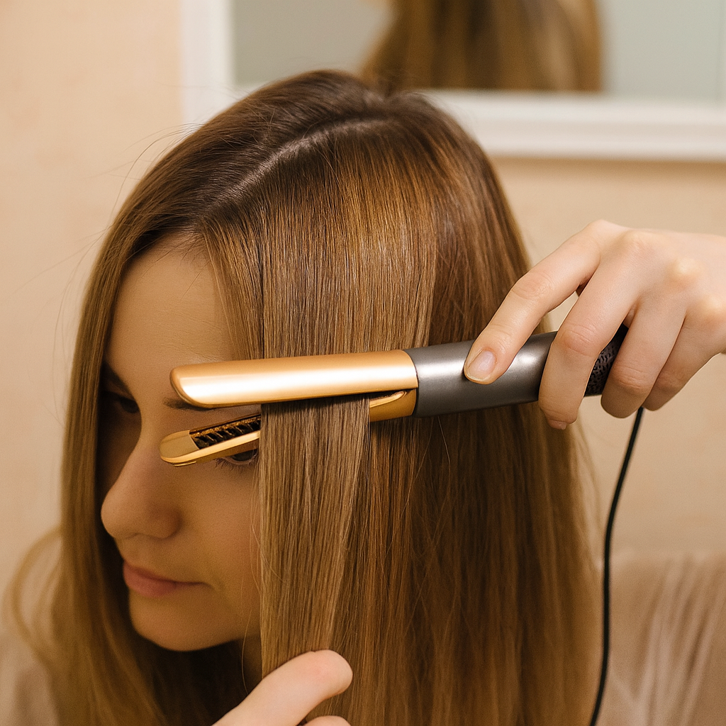 Hair Straightener Dryer Brush Ionic Airflow Technology