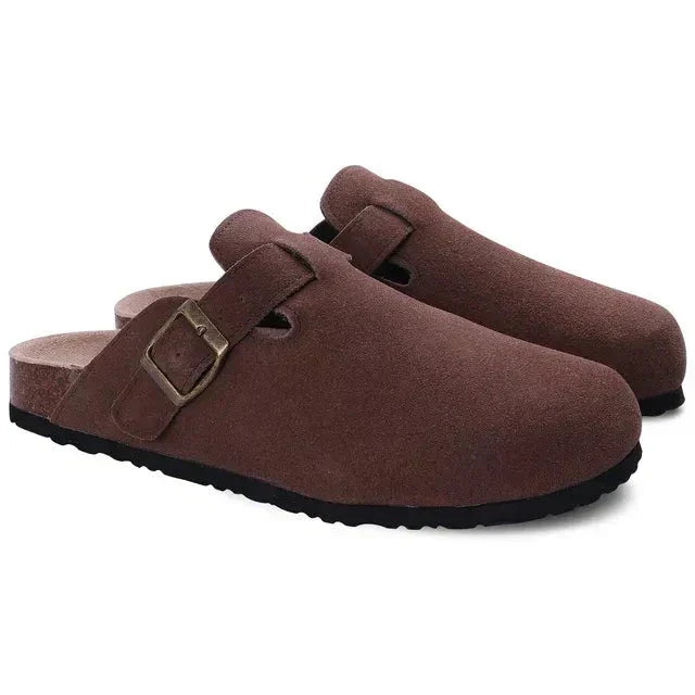 Men's Orthopedic Suede Clogs | Slip-On Comfort Slippers