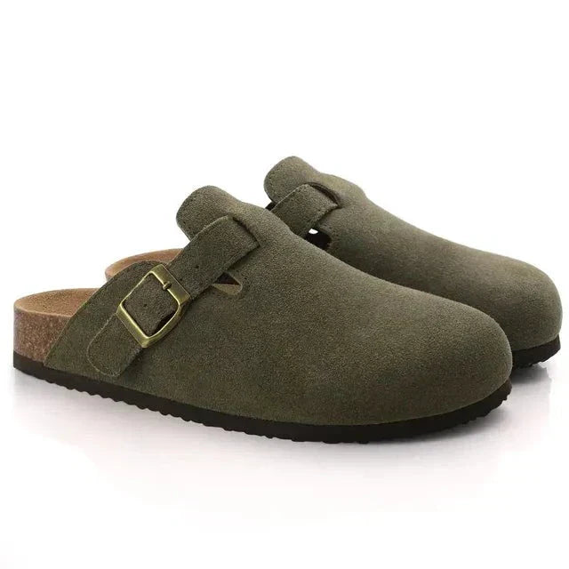Men's Orthopedic Suede Clogs | Slip-On Comfort Slippers