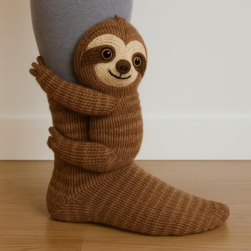 Cozy Animal Knitted Socks Plush Winter Slipper Socks
