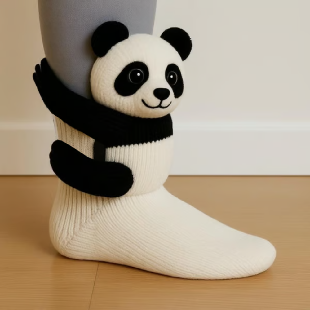 Cozy Animal Knitted Socks Plush Winter Slipper Socks