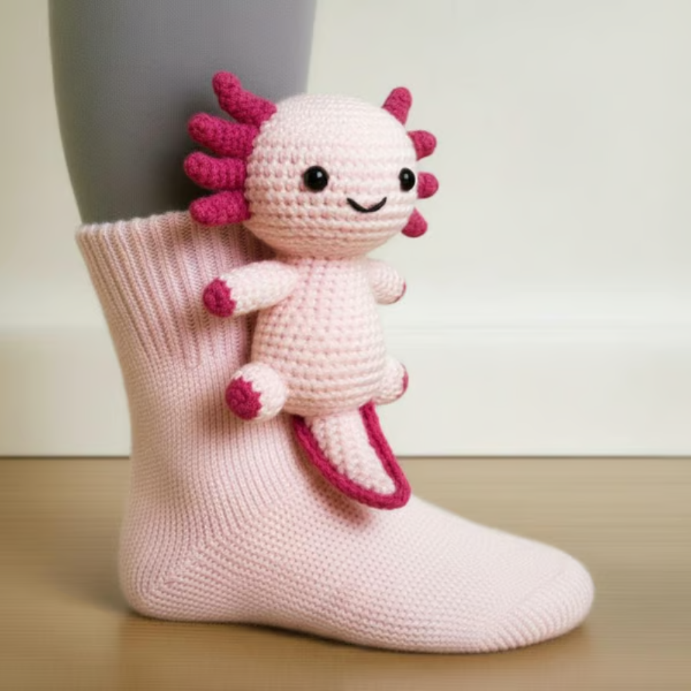 Cozy Animal Knitted Socks Plush Winter Slipper Socks