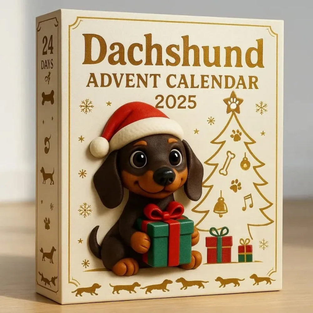 Dachshund Advent Calendar 2025 Festive Countdown Mini Figures Set 4