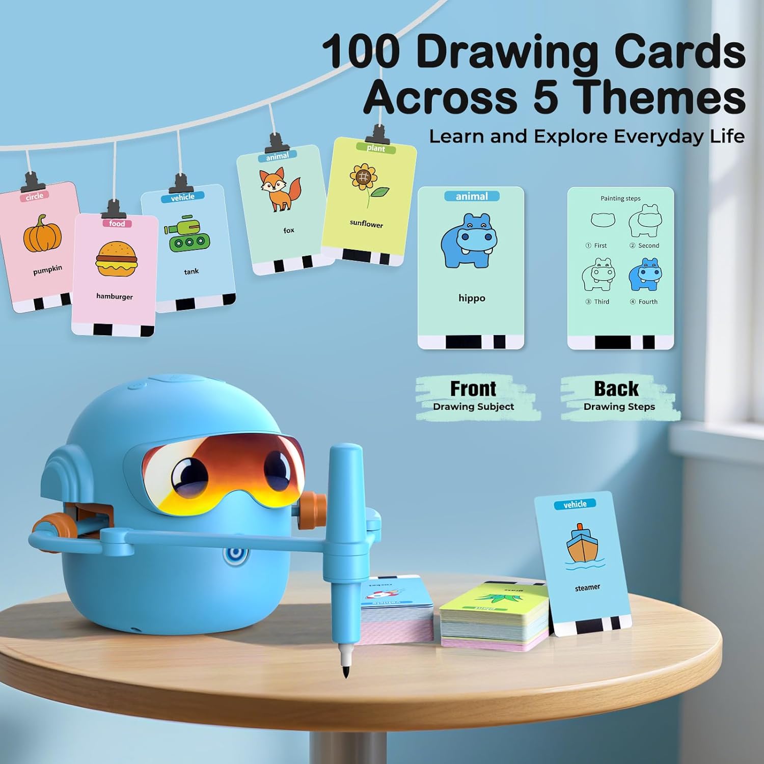 Drawing Robot for Kids - Smart SketchBot Art Toy with 100 Cards 6