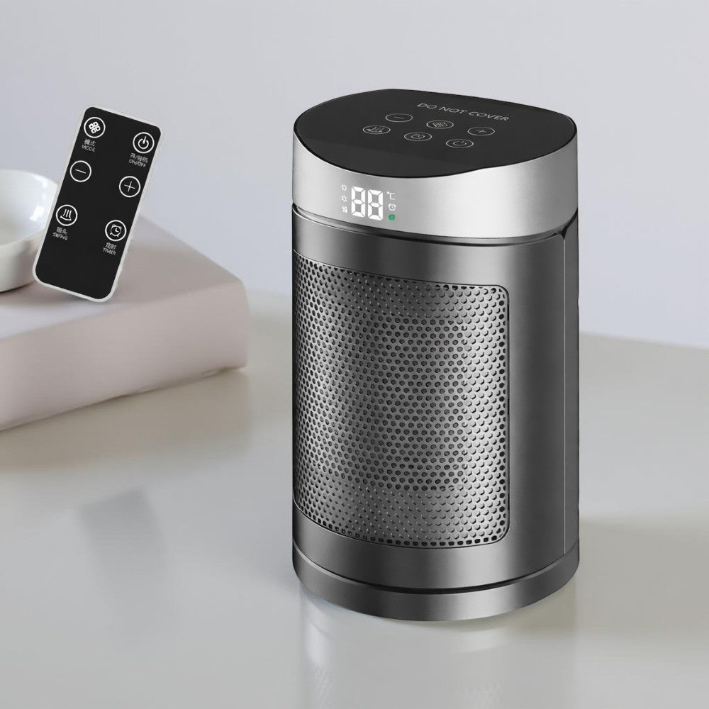 Electric Space Heater 1500W Compact Design Overheat Protection Safe Use