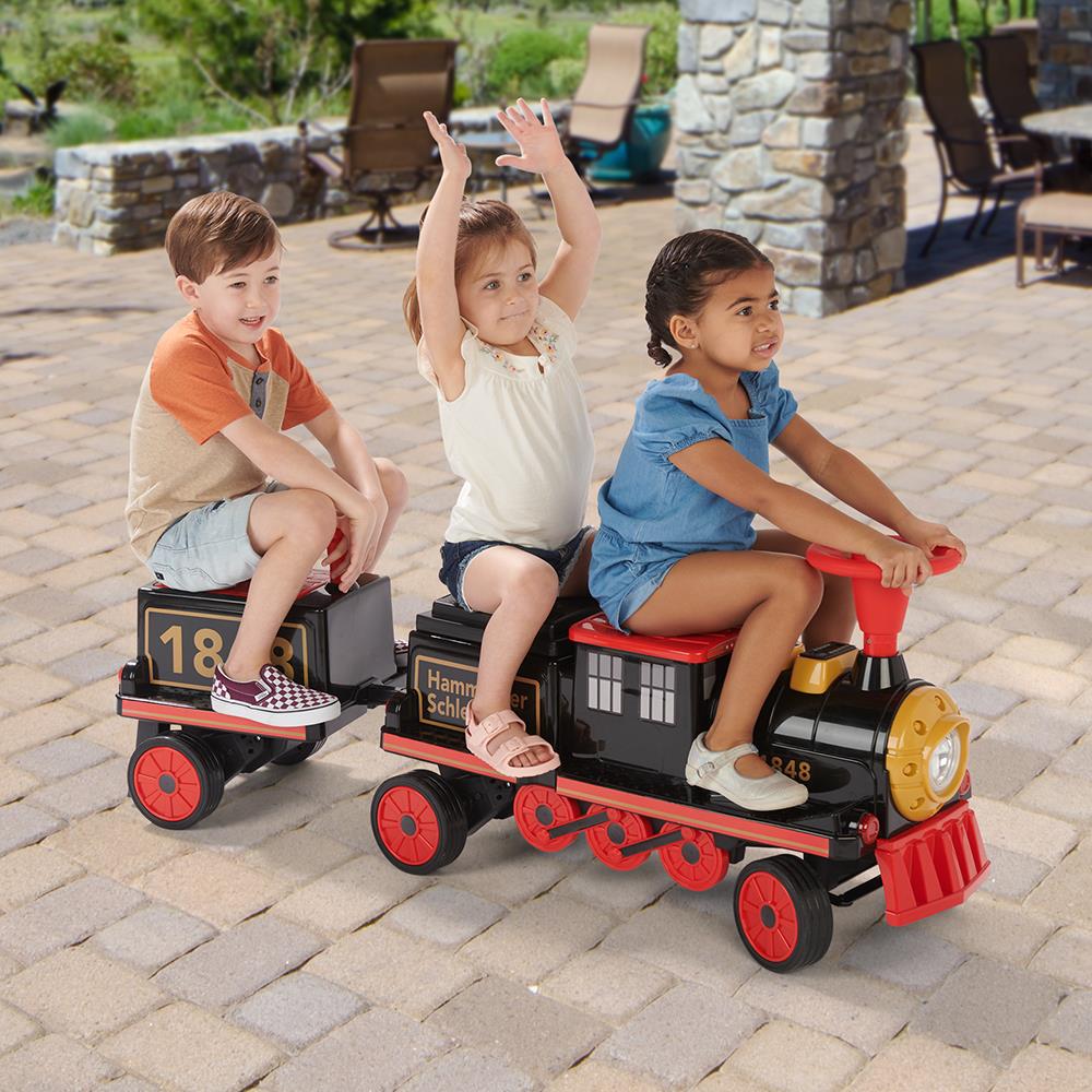 Electric Ride-On Train for Kids Three Passenger Backyard Adventure 4