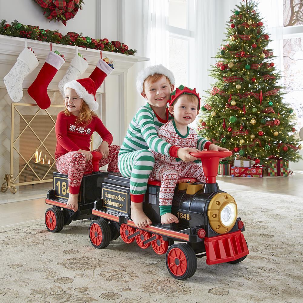 Electric Ride-On Train for Kids Three Passenger Backyard Adventure 6