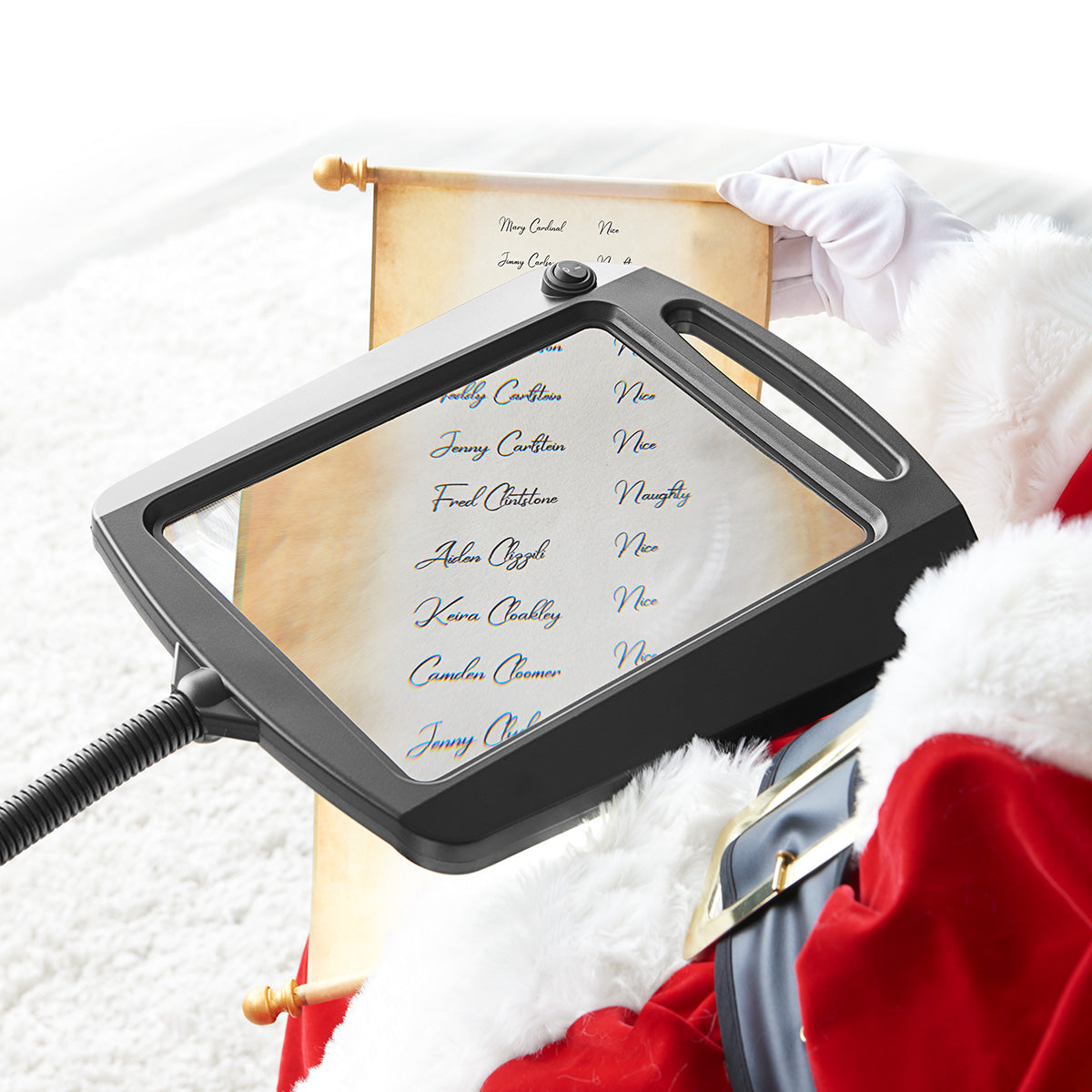 Full-Page Magnifying Lamp with LED Light 3X Acrylic Lens 1