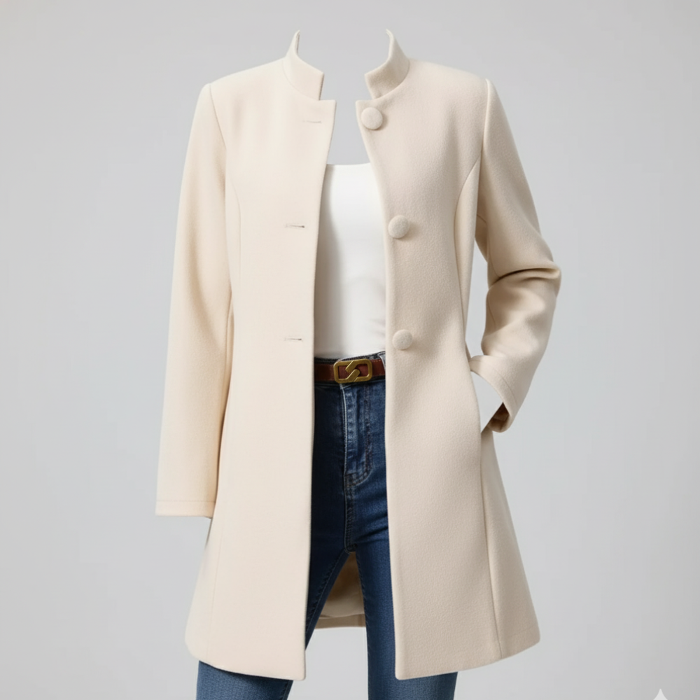 Women's Long Tailored Blazer Jacket - Lightweight Coat
