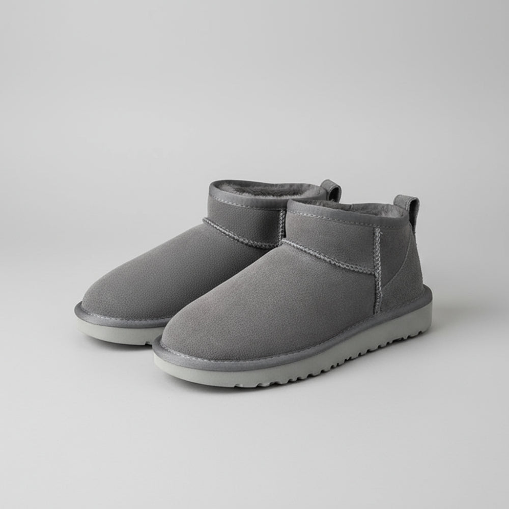 Women Snow Boots Ankle Shoes - Fur Lined Winter Warm