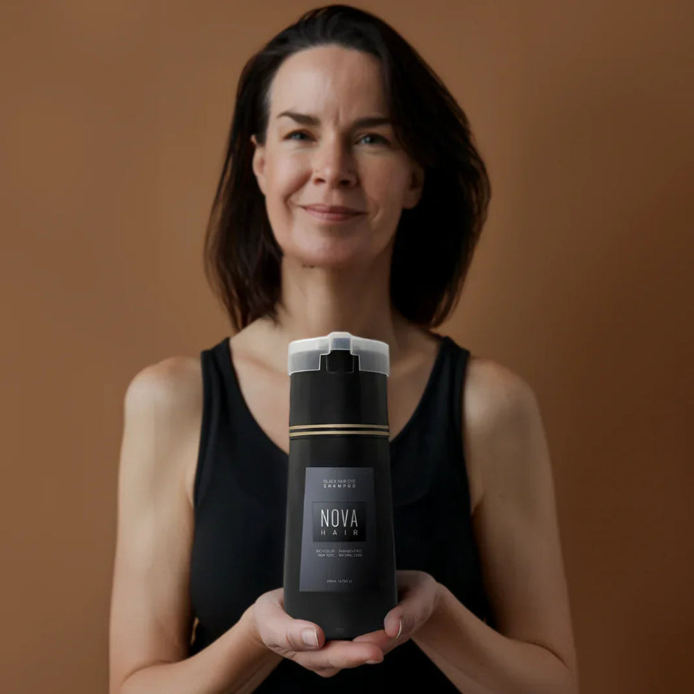 Hair Colouring Shampoo for Grey Coverage and No-Damage Colour