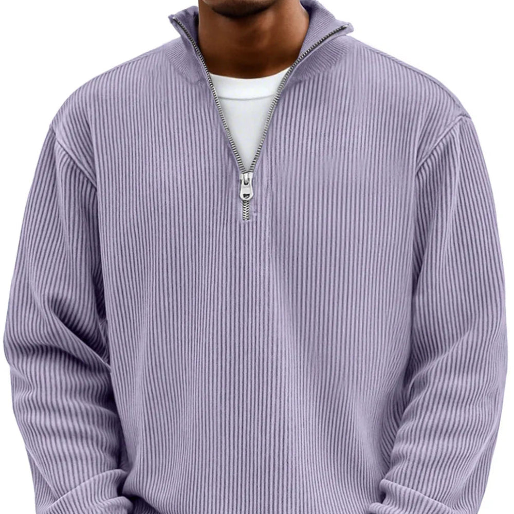 Half-Zip Stylish Sweater Comfortable Warm Fashion for Men 2