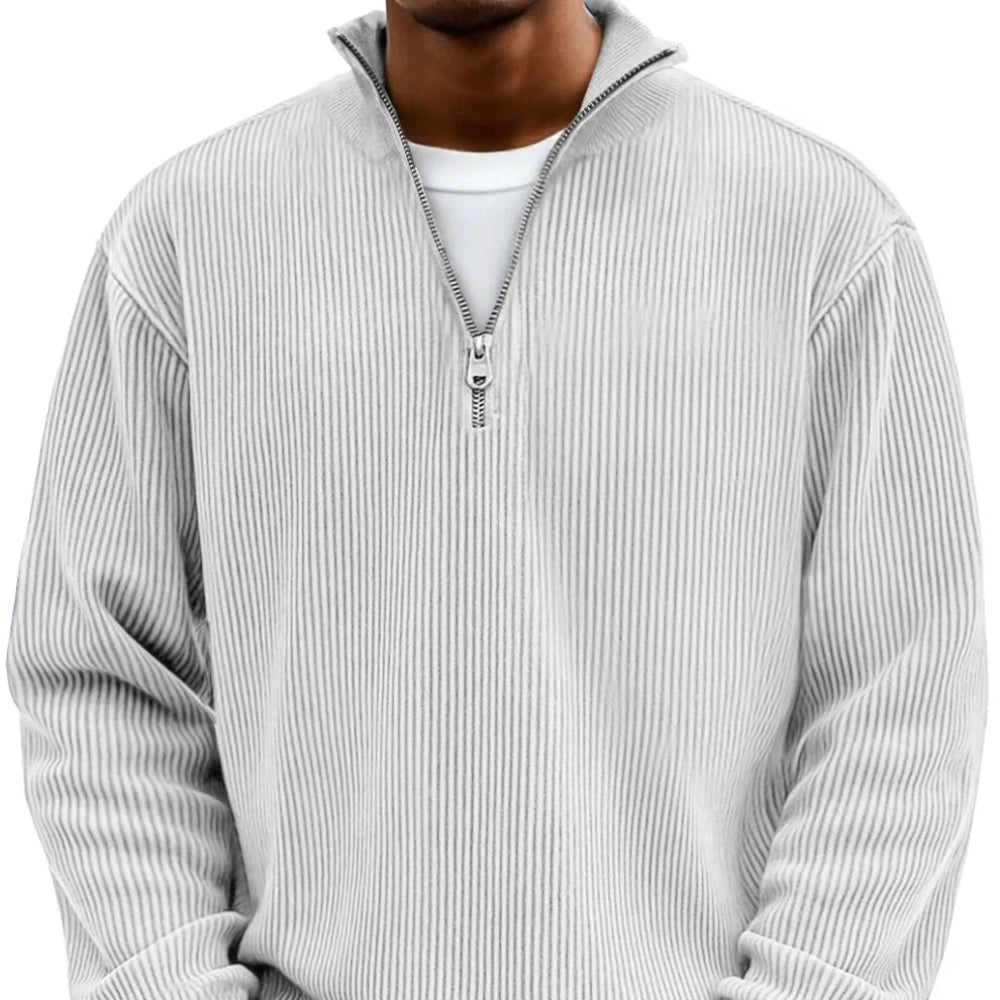 Half-Zip Stylish Sweater Comfortable Warm Fashion for Men 4