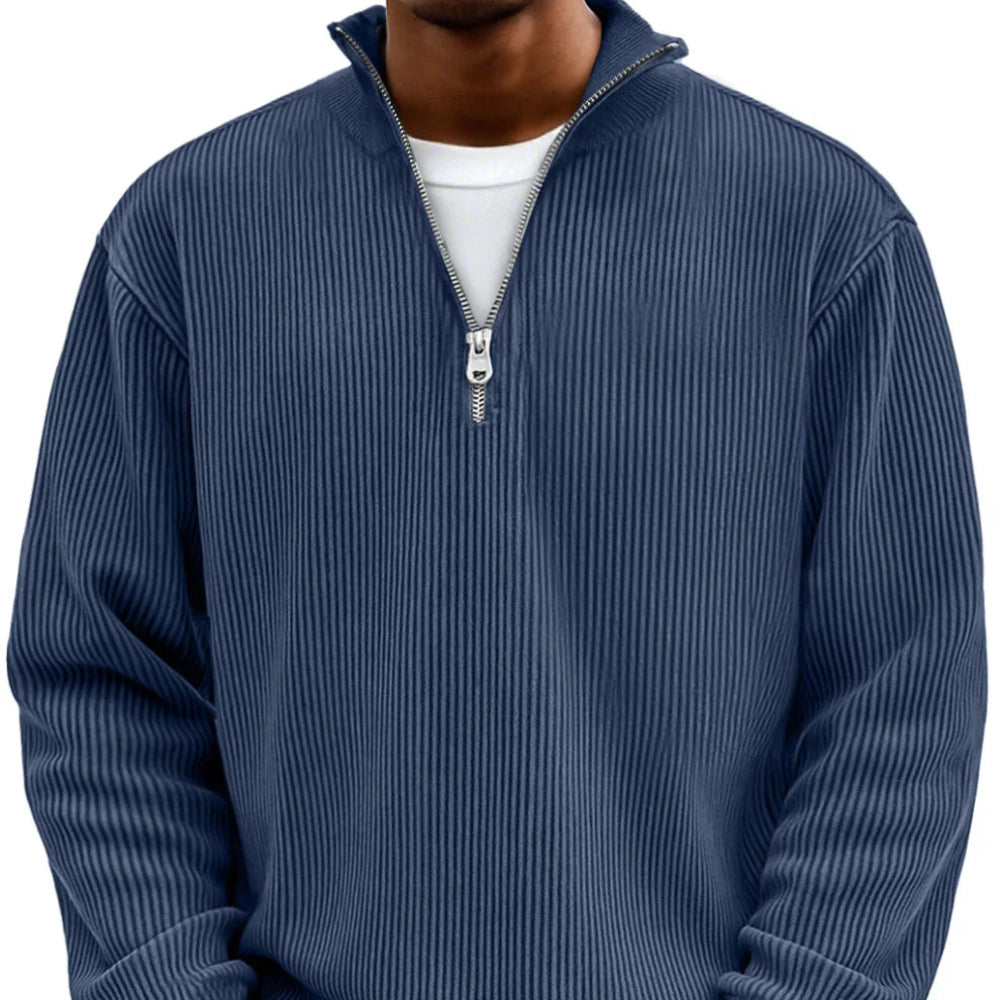 Half-Zip Stylish Sweater Comfortable Warm Fashion for Men 5