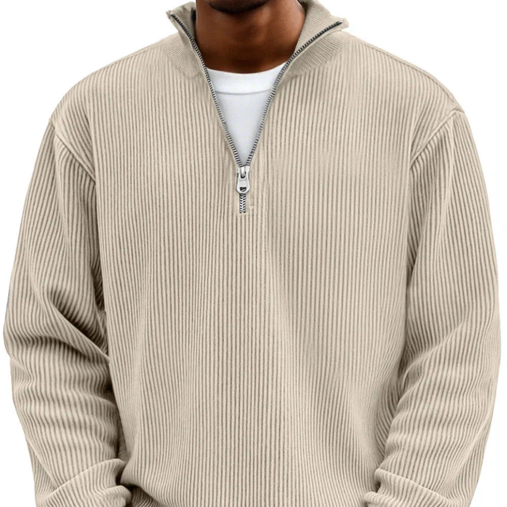 Half-Zip Stylish Sweater Comfortable Warm Fashion for Men 6