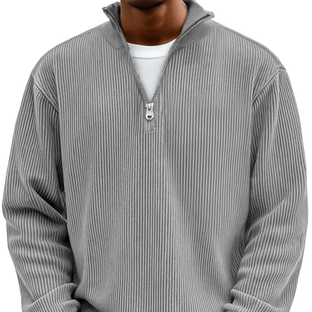 Half-Zip Stylish Sweater Comfortable Warm Fashion for Men 8