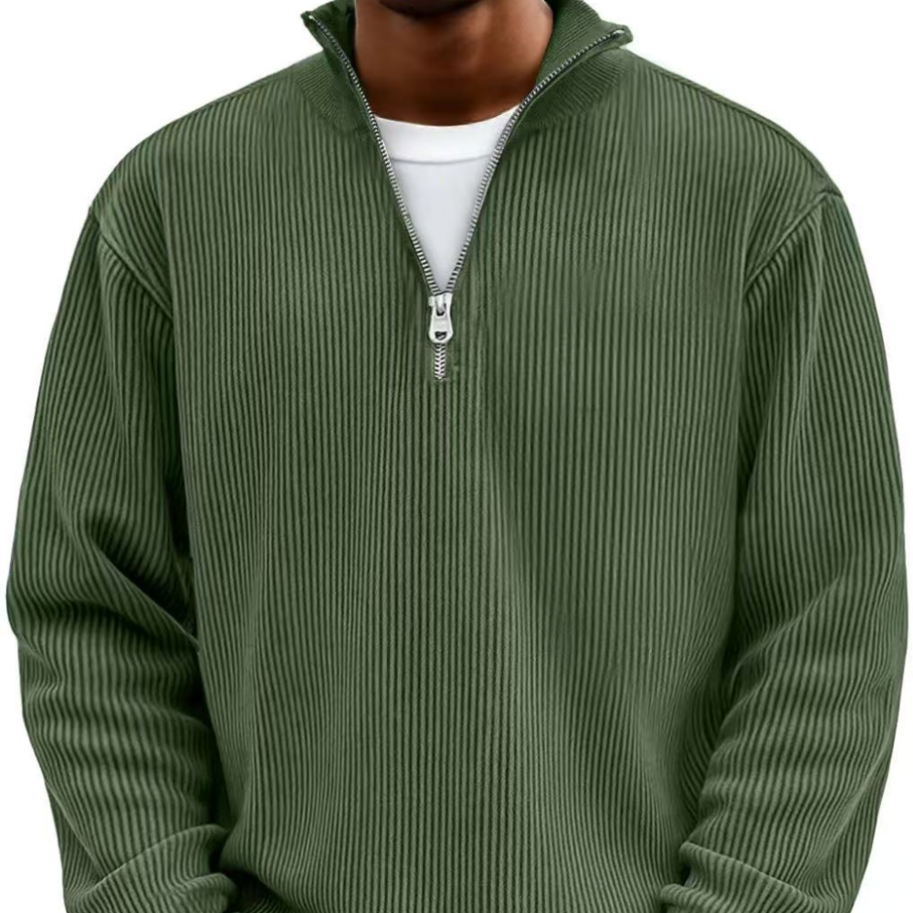 Half-Zip Stylish Sweater Comfortable Warm Fashion for Men 9