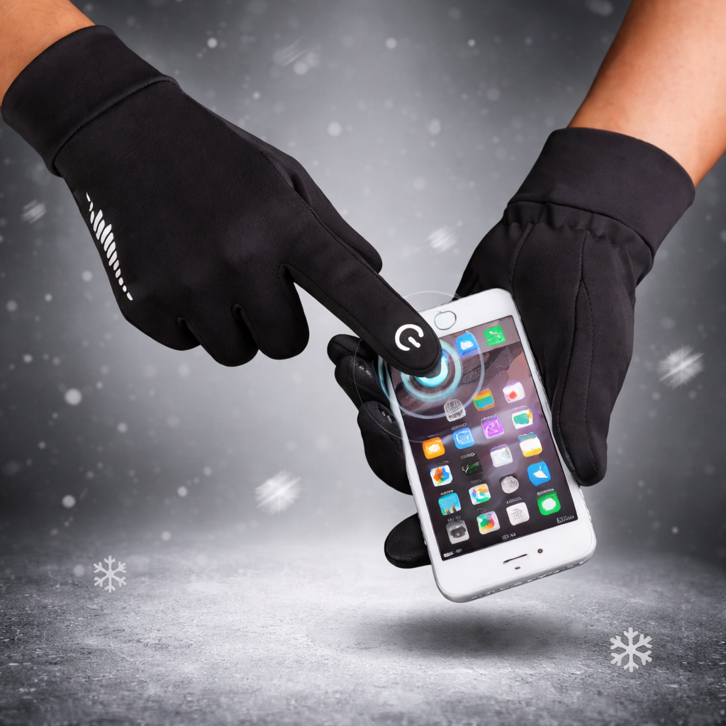 Heated Gloves Touchscreen Non Slip Warm Fleece Lined Winter