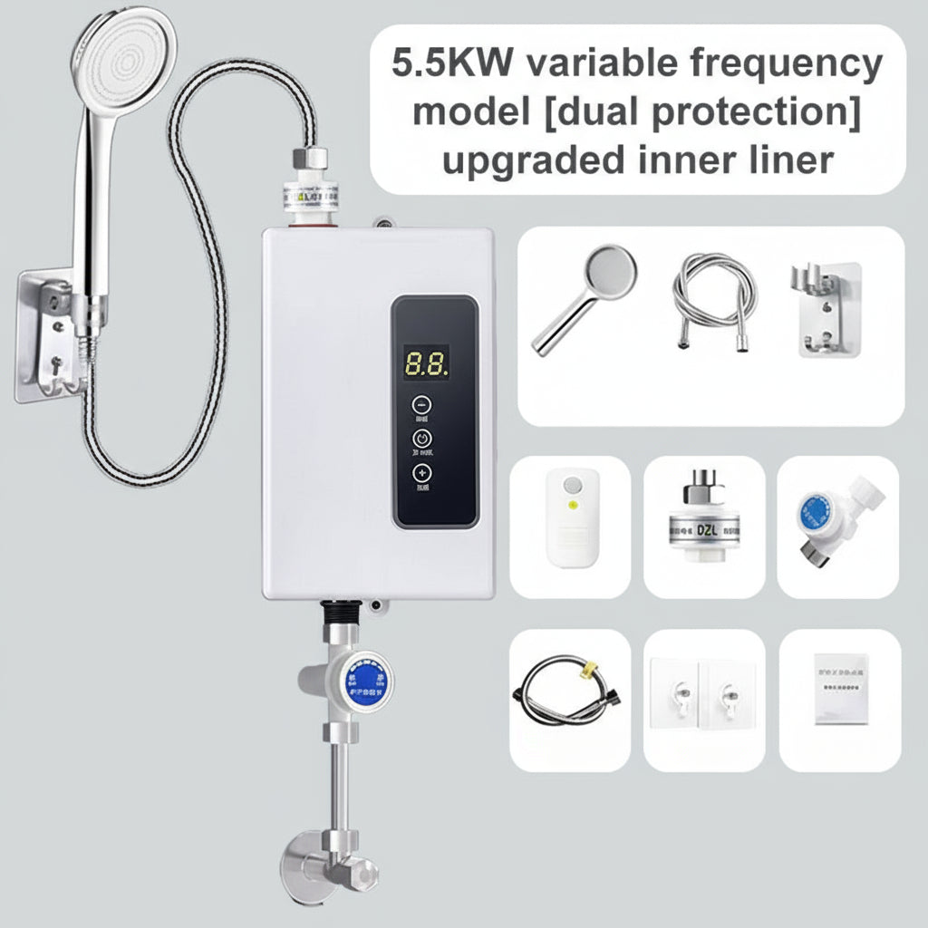 Hot Water System Tankless Electric Water Heater Instant Supply 9