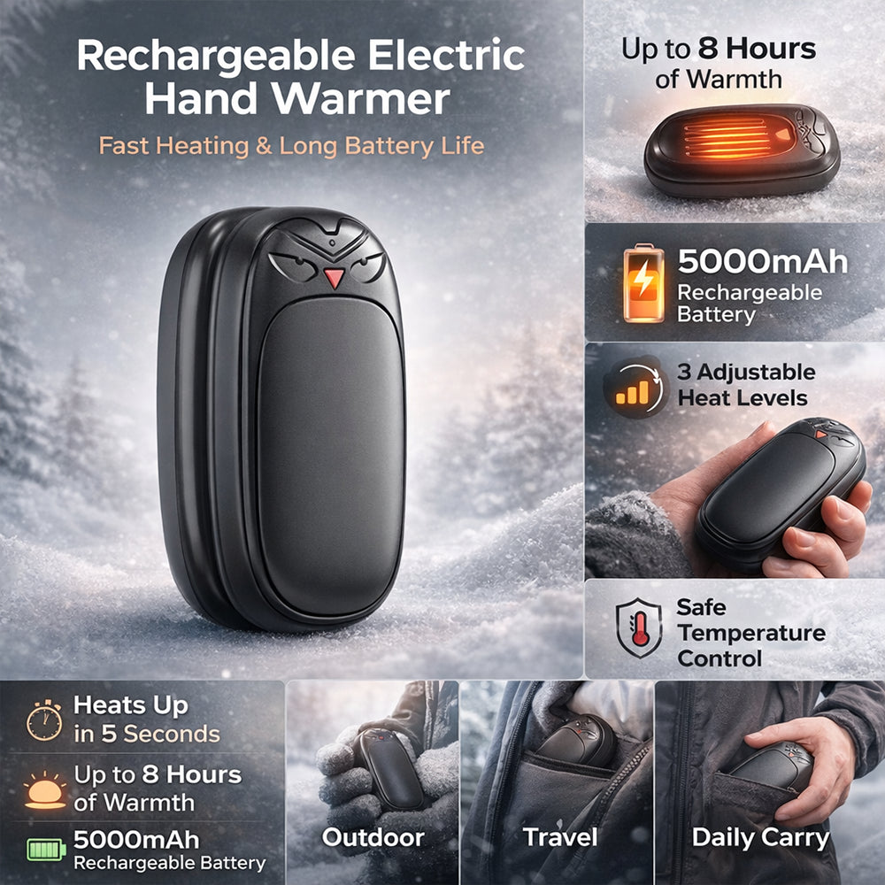 Rechargeable Hand Warmer Gift Portable Electric Heating Device