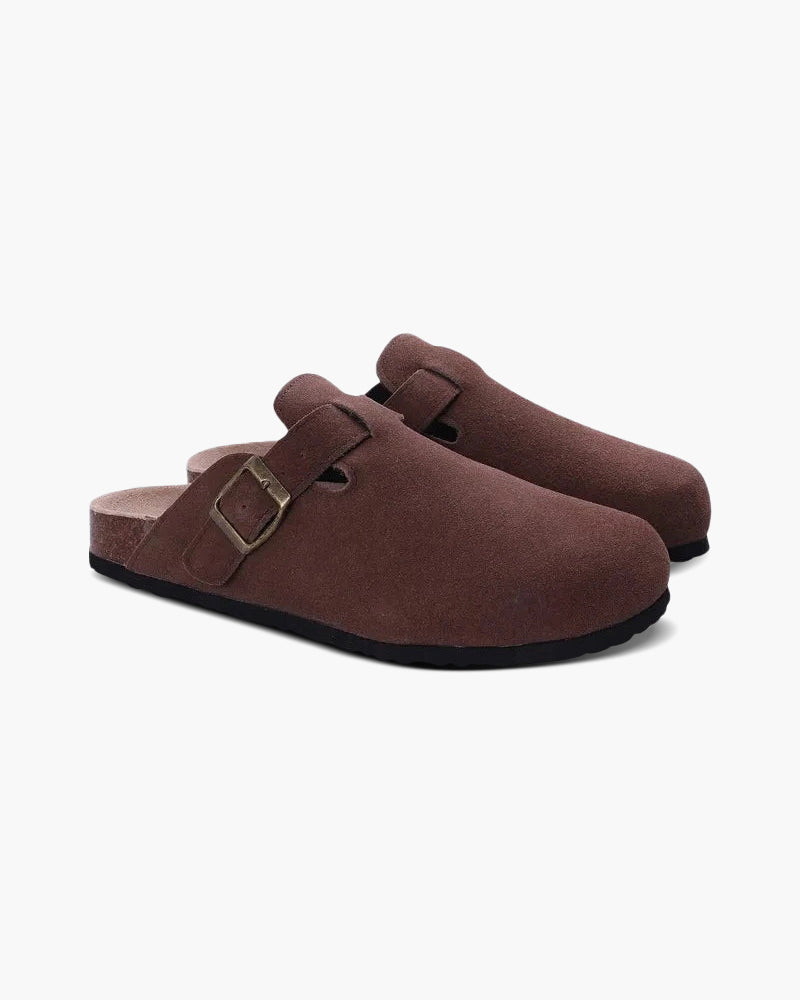 Men’s Suede Slip-On Clogs Shoes | Arch Support Slippers