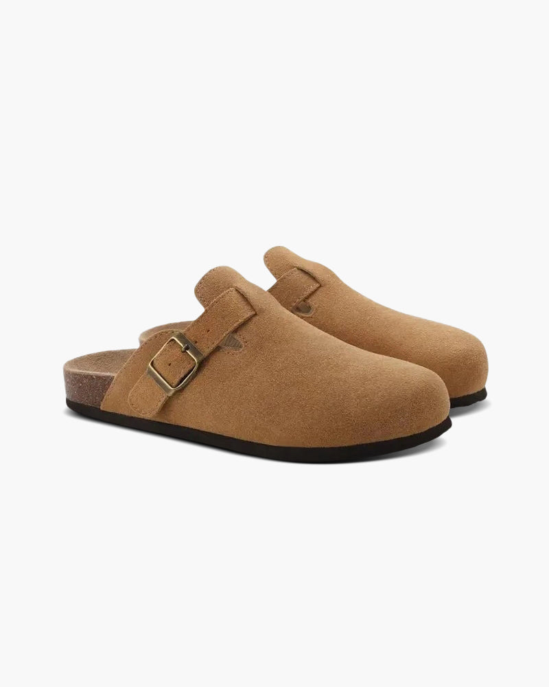 Men’s Suede Slip-On Clogs Shoes | Arch Support Slippers