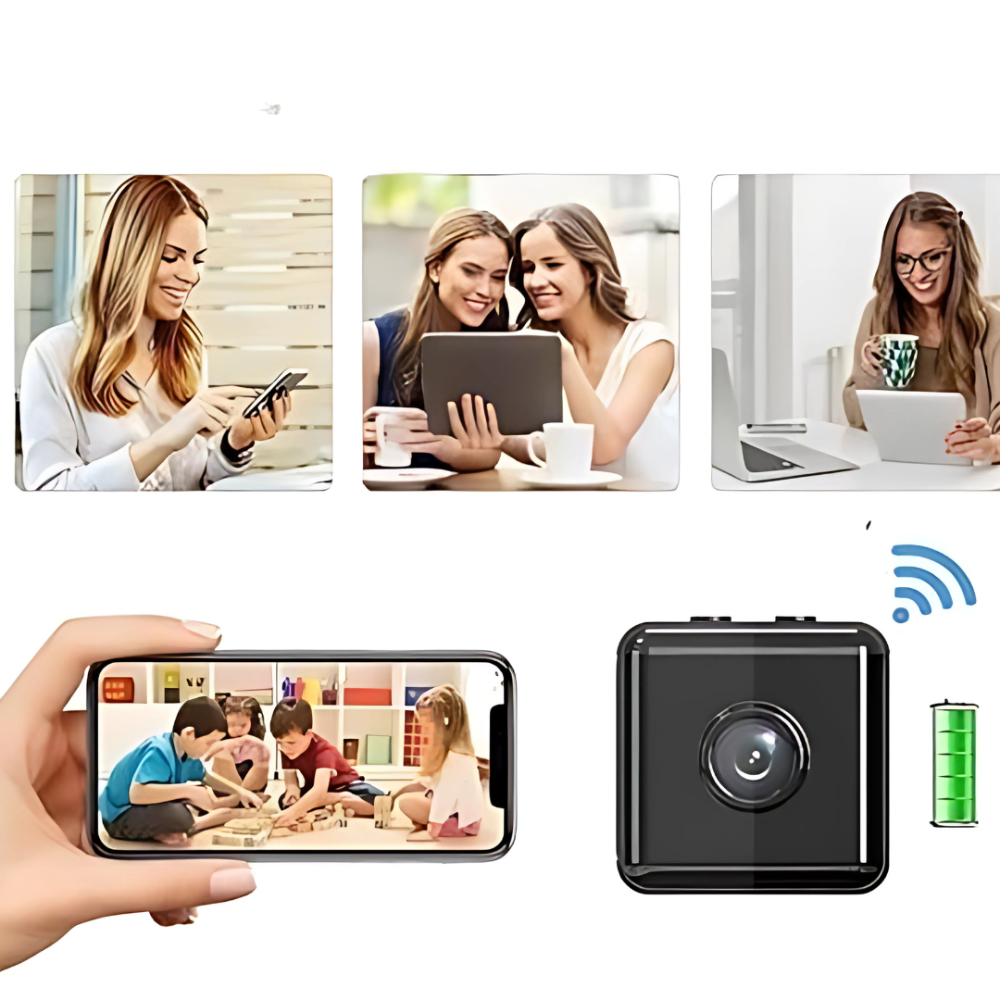 Wireless Indoor Security Camera 1080P HD Mini Hidden Spy Nanny Cam