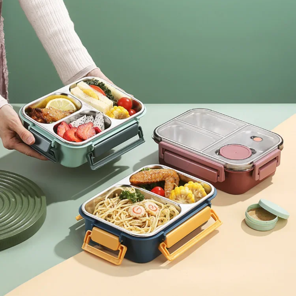 Insulated Food Storage Containers Portable Leak-Proof Lunch Box 8
