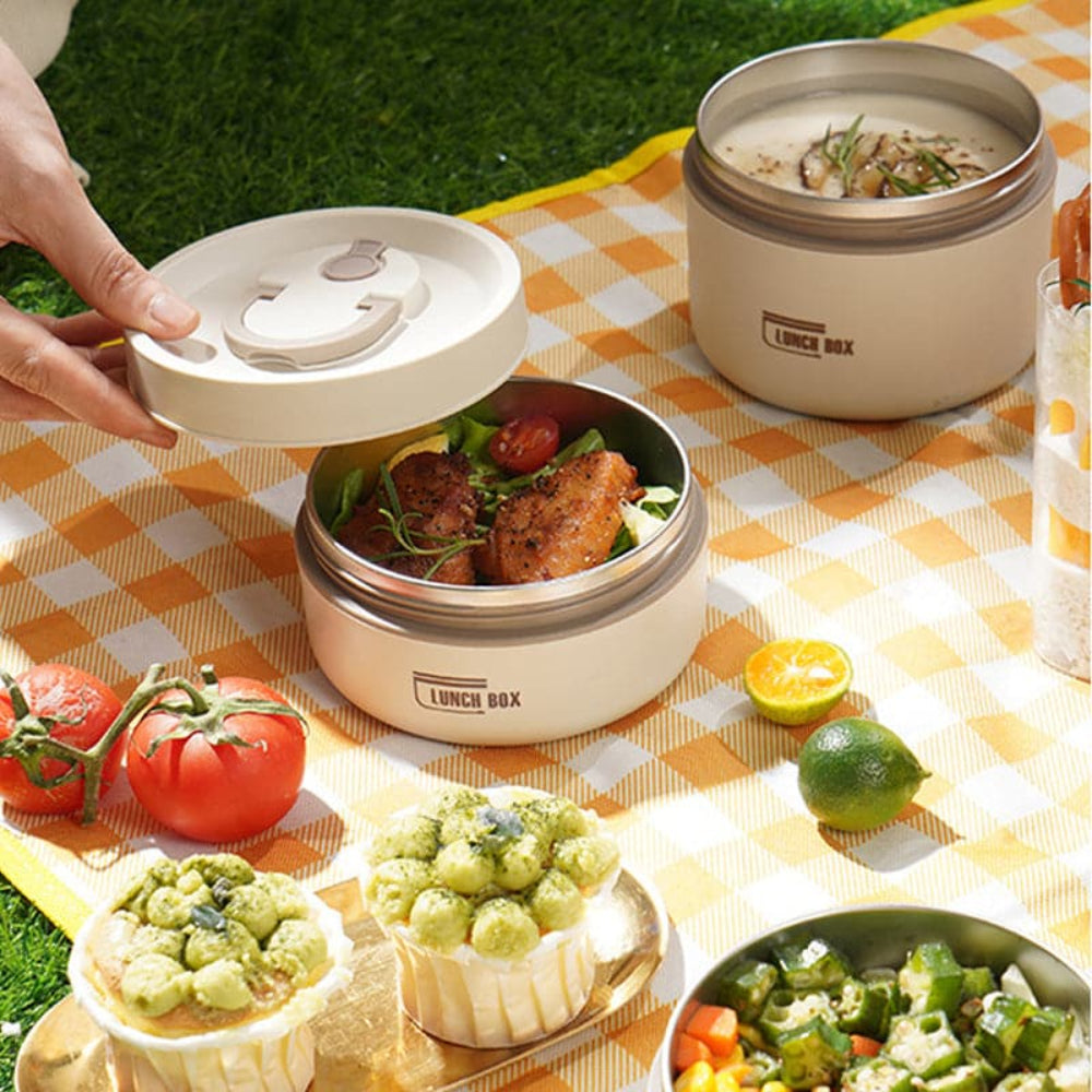 Insulated Lunch Box Leak-Proof Warm Meal Container for Kids 4