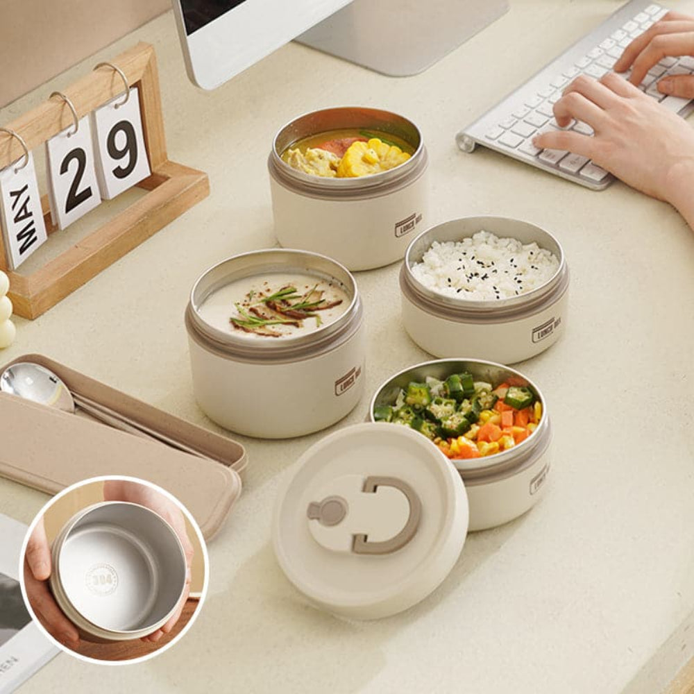 Insulated Lunch Box Leak-Proof Warm Meal Container for Kids 8