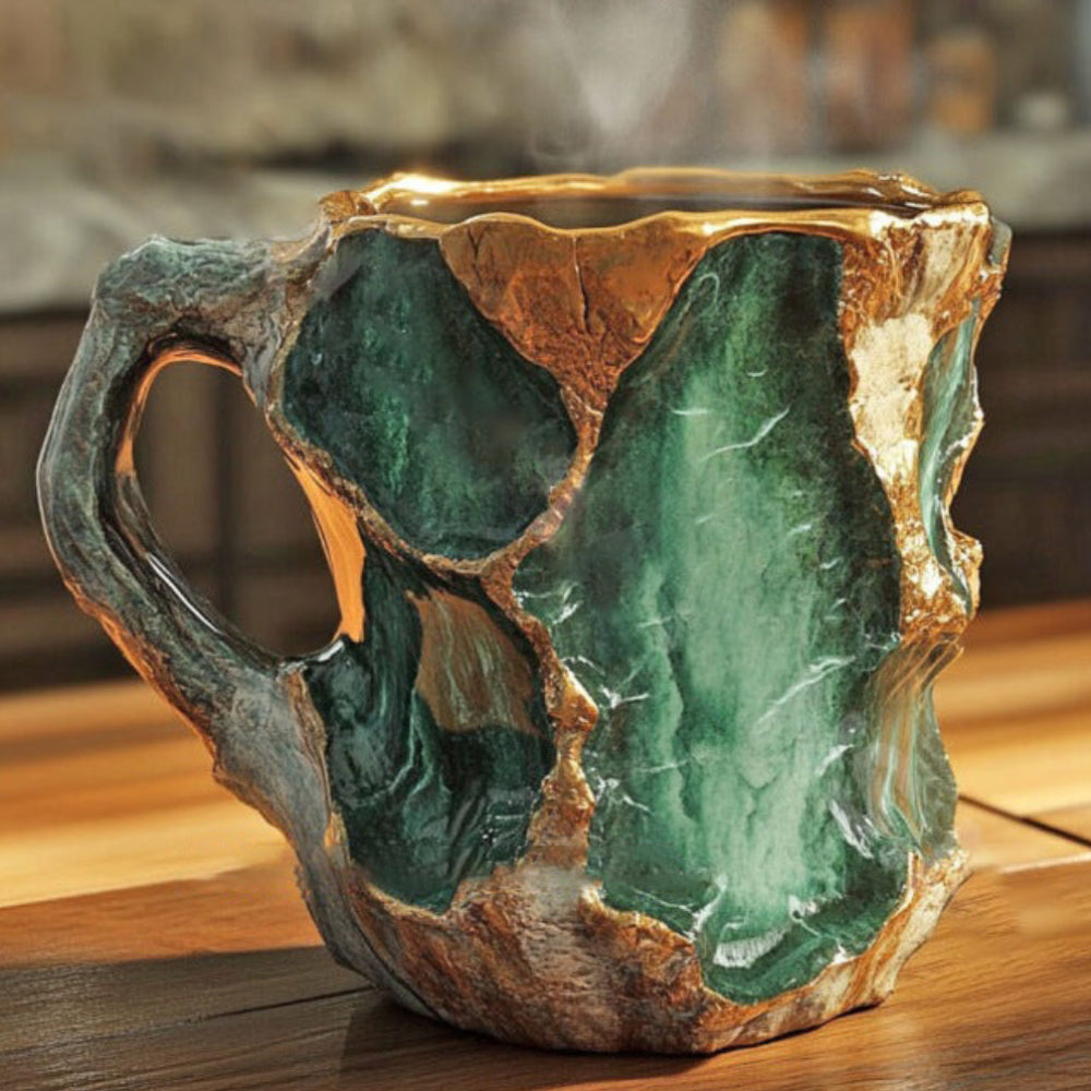 Insulated Mineral Crystal Coffee Mug Unique Design 350-450 ml 3