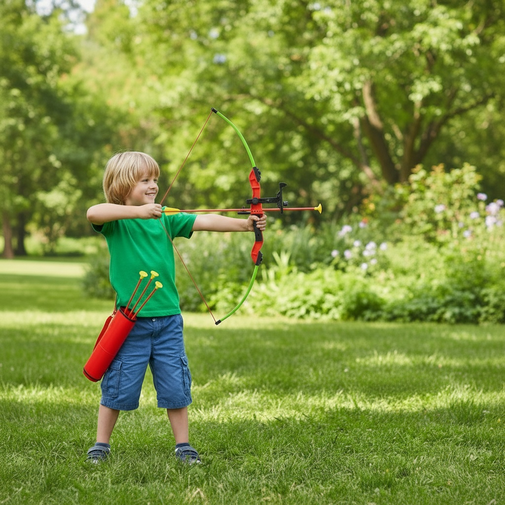 Kids Archery Set Bow and Arrow Target Game Indoor Outdoor Fun 1