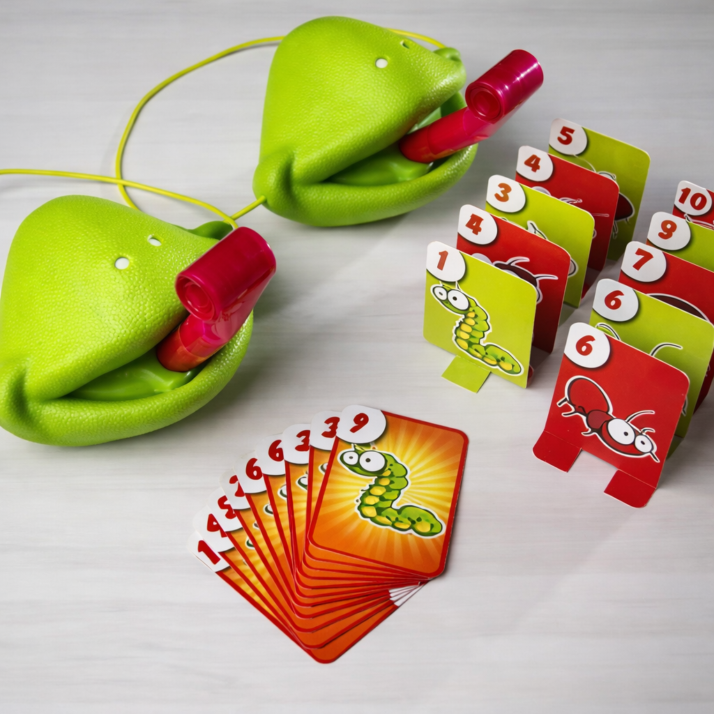 Kids Board Game Chameleon Tongue Mask Family Party Game
