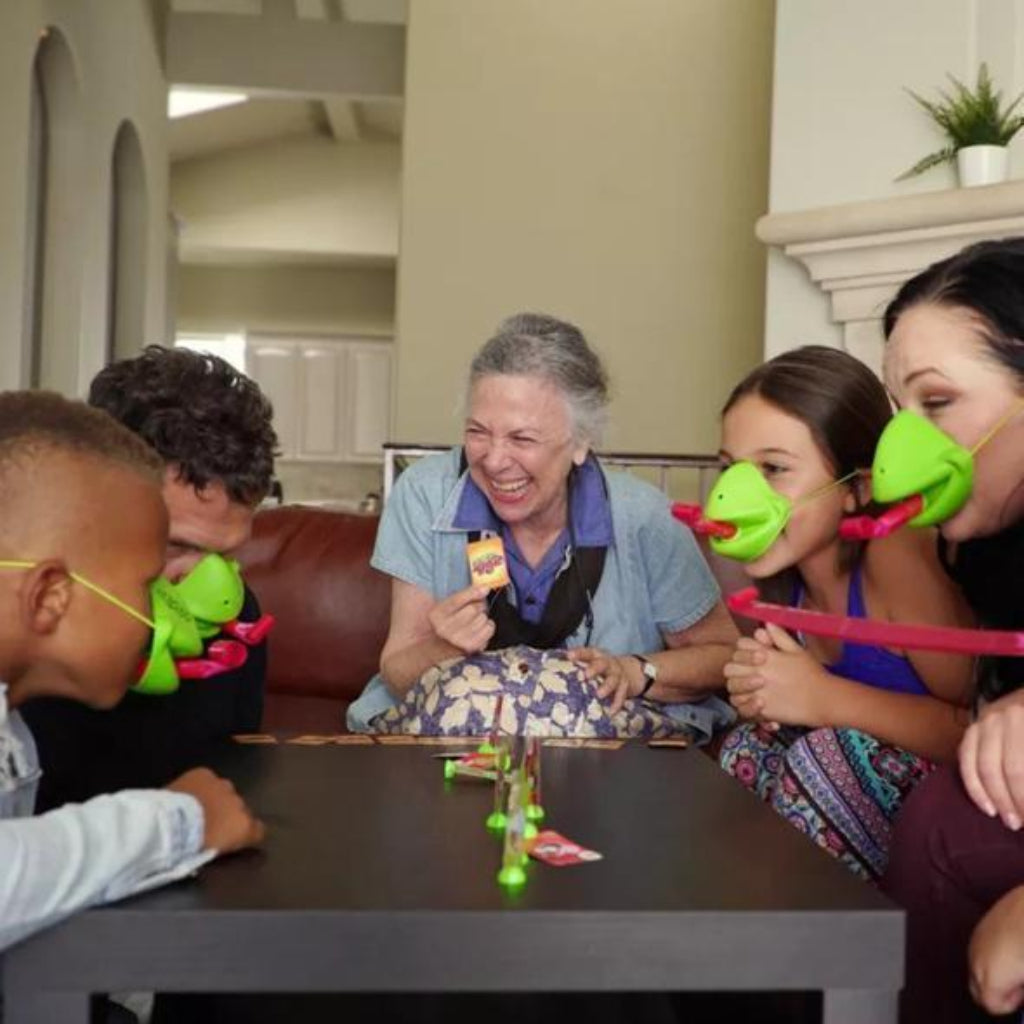 Kids Board Game Chameleon Tongue Mask Family Party Game