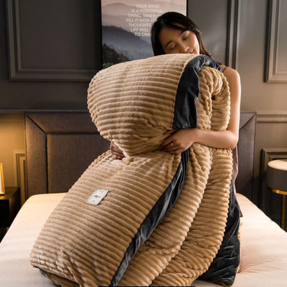 King Size Velvet Fleece Duvet Cover Set for Ultimate Warmth and Comfort 11