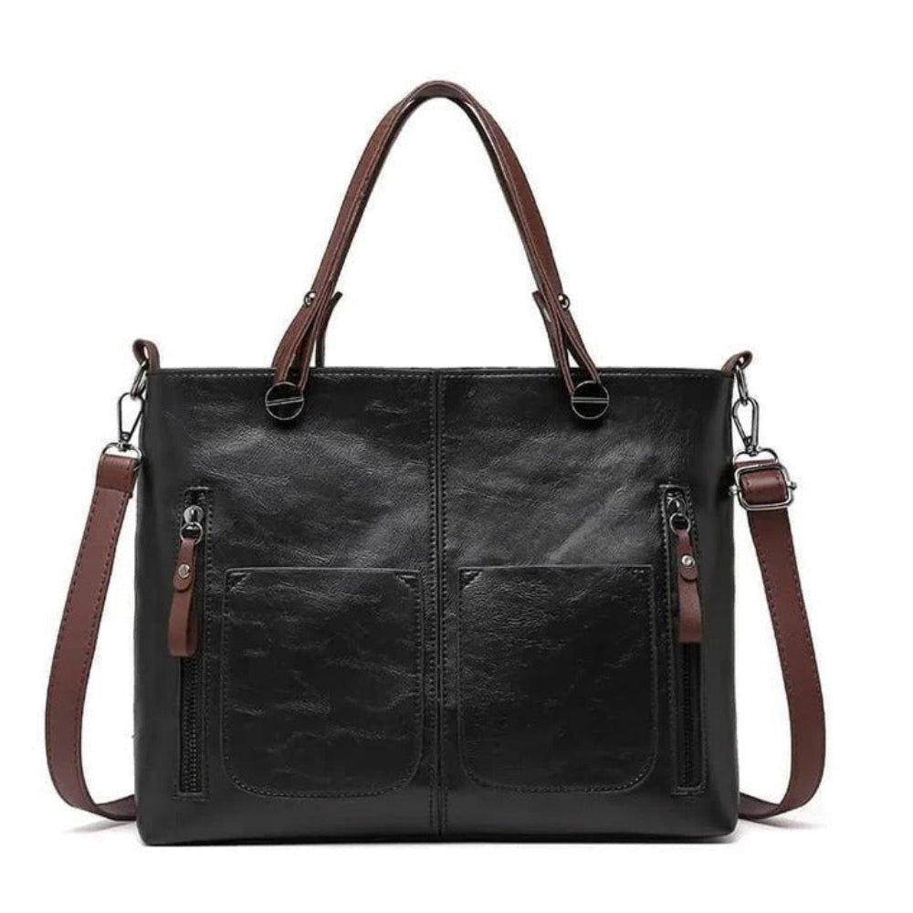 Leather Tote Bag for Work Casual Use Spacious Stylish Design 3
