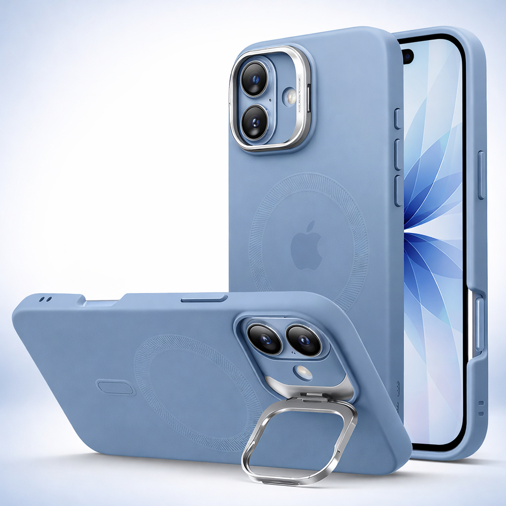 Phone Case Magnetic Clear Stand Shockproof Protective Cover