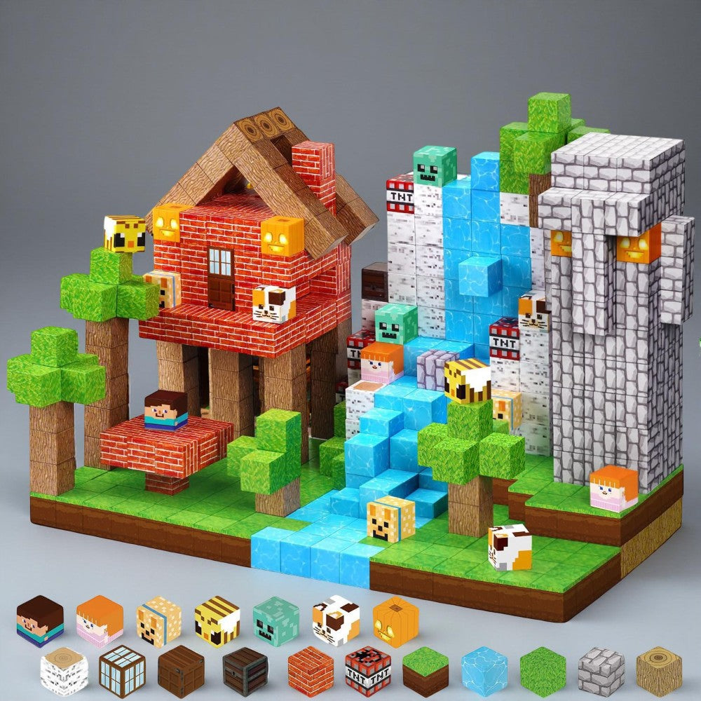 Magnetic Blocks Dinosaur Set STEM Educational Building Toys