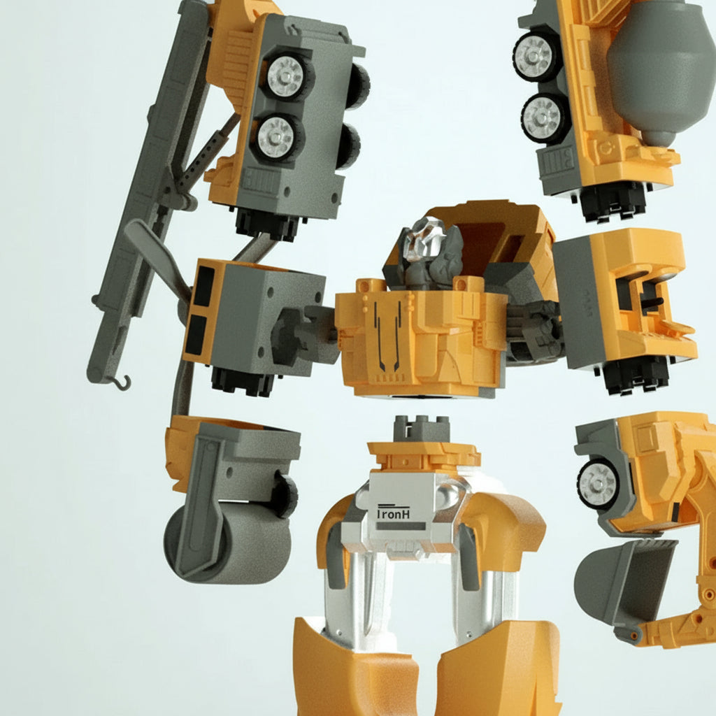 Magnetic Building Blocks RoboCar Set for Creative Kids 2