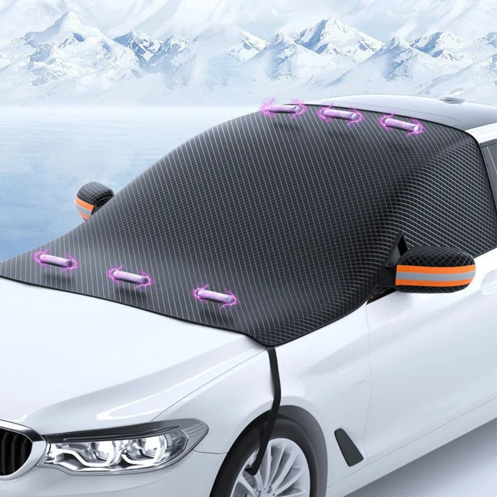 Magnetic Car Snow Cover All-Season Windshield Protector Oxford Fabric 0