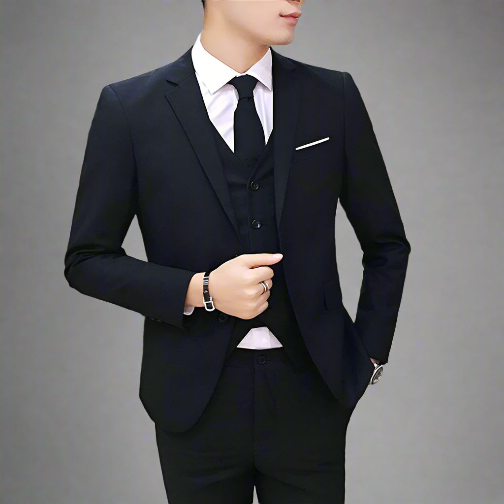 Men's Formal 2 Piece Suit Set | Pants and Top Smartwear