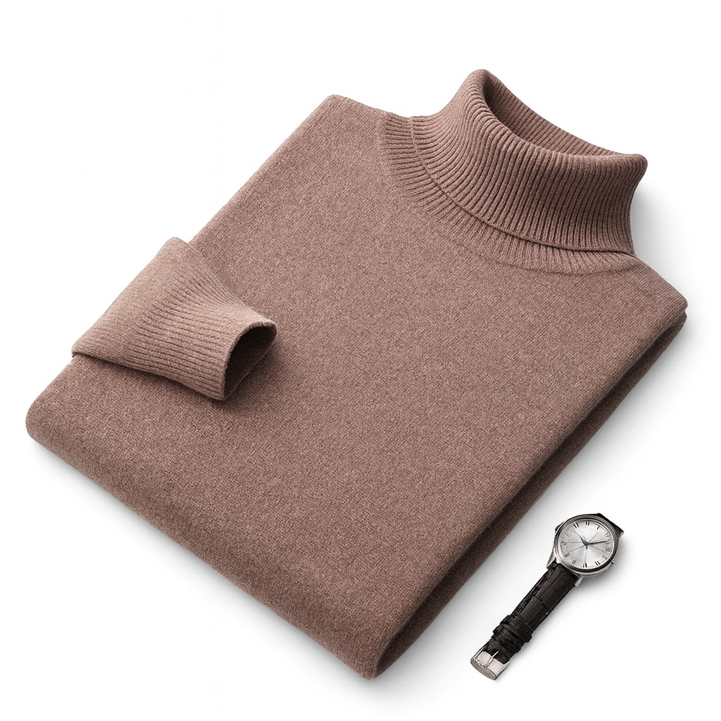 Men’s Knit Turtleneck Sweater | Long Warm Jumper