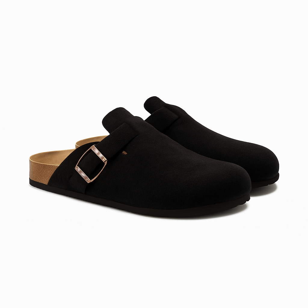 Men’s Suede Slip-On Clogs Shoes | Arch Support Slippers