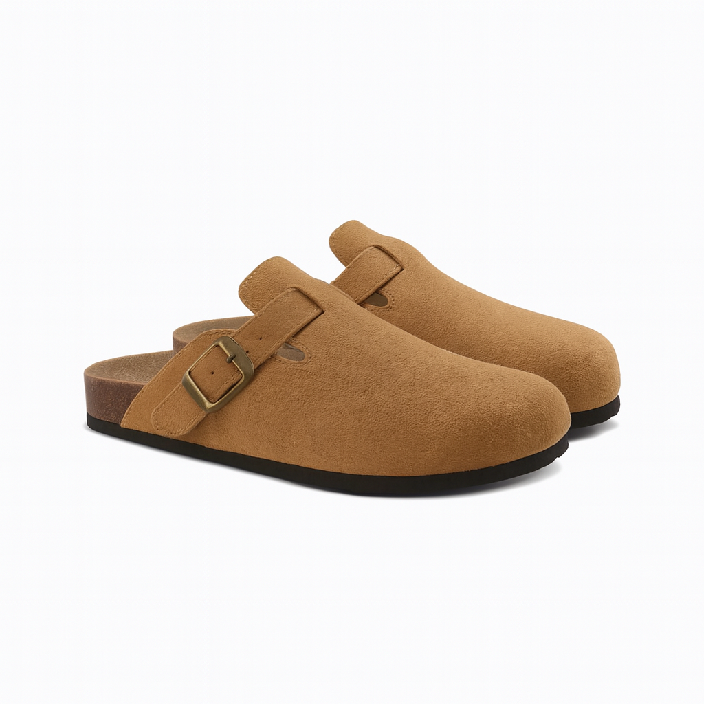 Men’s Suede Slip-On Clogs Shoes | Arch Support Slippers