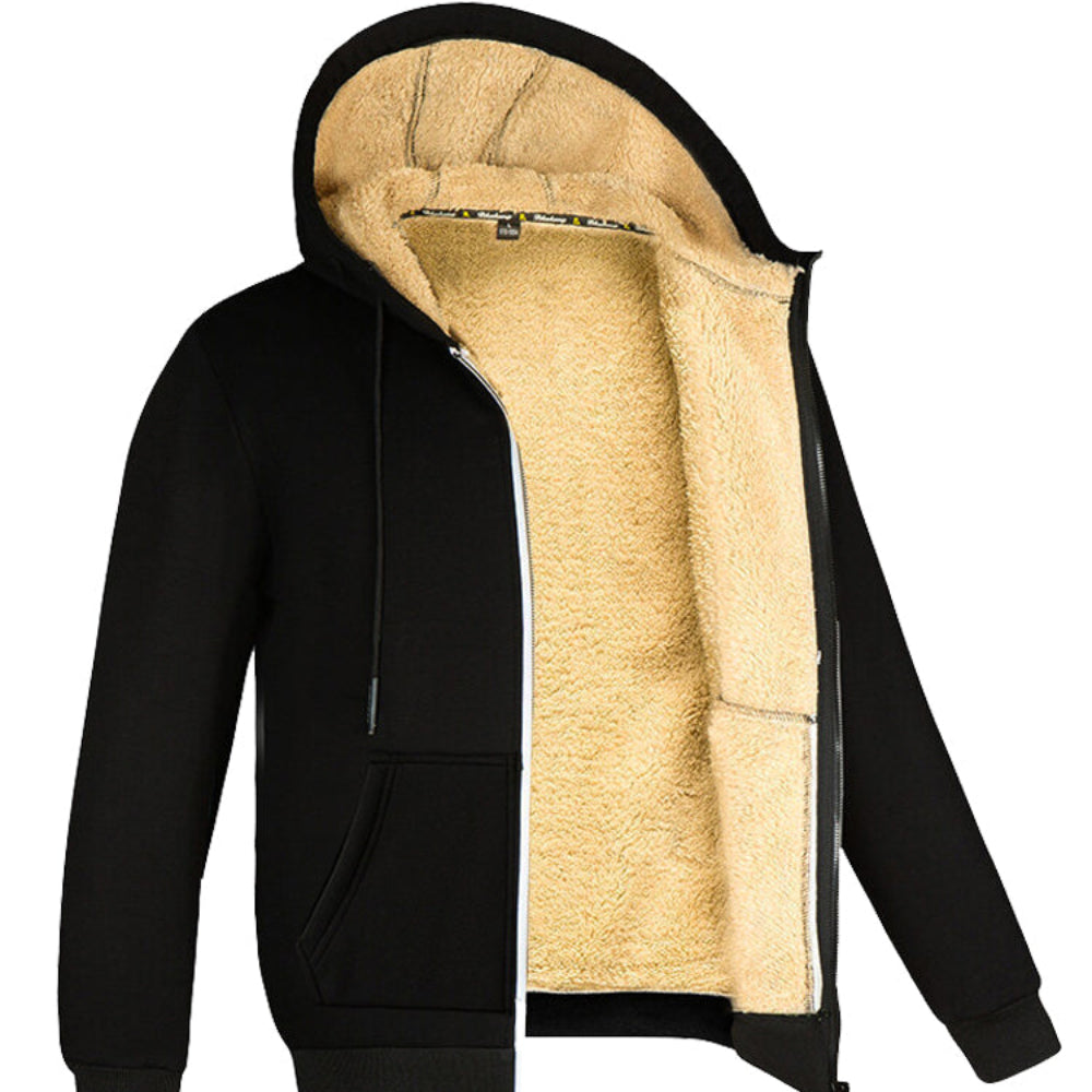 Men's Fleece Vest with Fur Lining for Cold Weather Casual Style 1