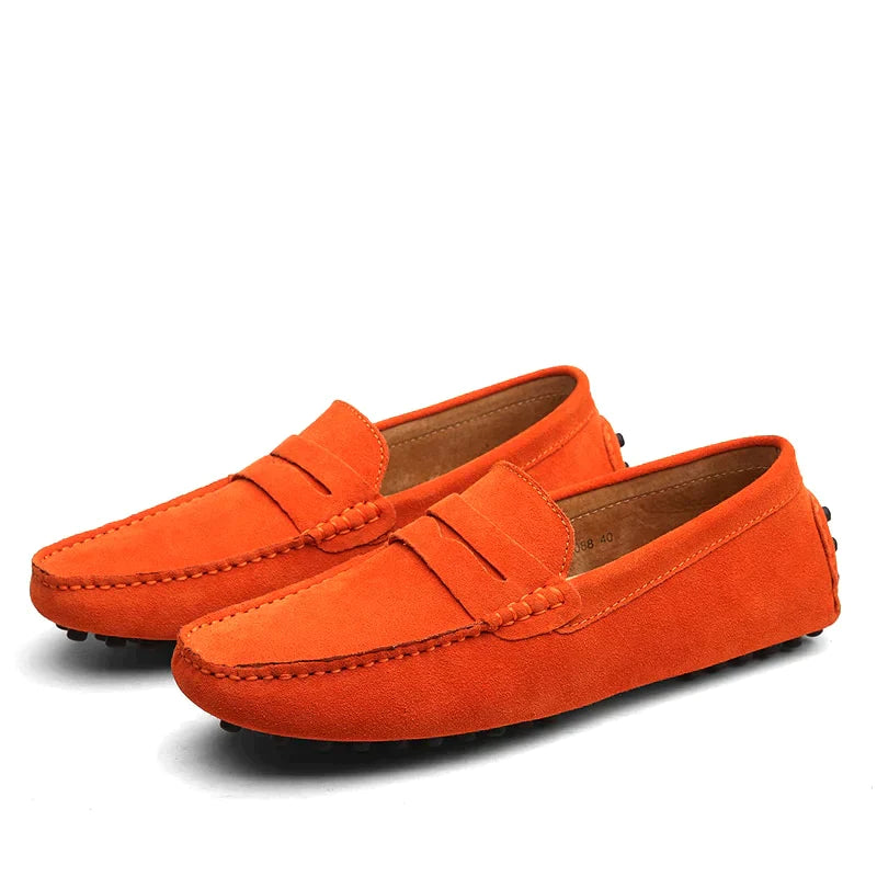 Men’s Suede Slip-On Loafers Shoes | Lightweight Moccasins