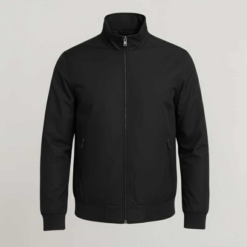 Men's Lightweight Bomber Jacket - Casual Zippered
